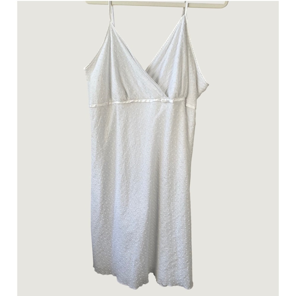 Vintage Y2K Babydoll Slip Dress 16/18 Bow Detail Coquette Studio 1940